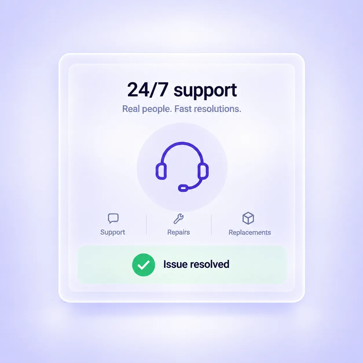 Managed IT support with 24/7 helpdesk, device repairs and equipment replacements