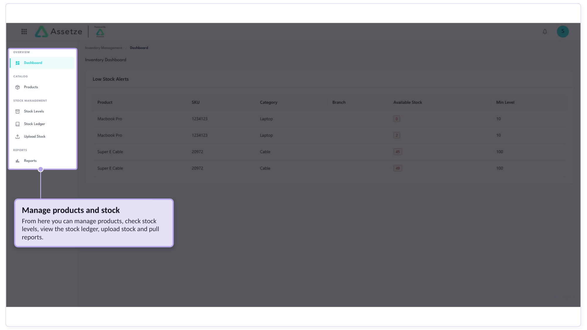 Assetze platform walkthrough, slide 7