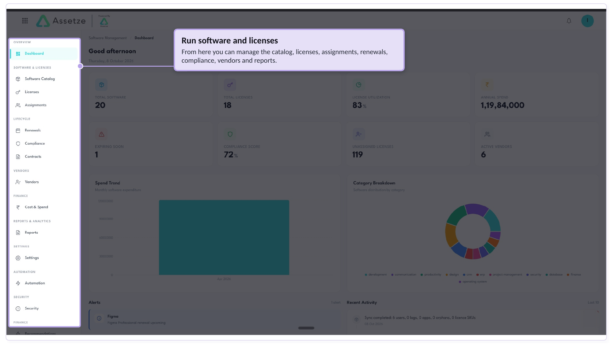 Assetze platform walkthrough, slide 9