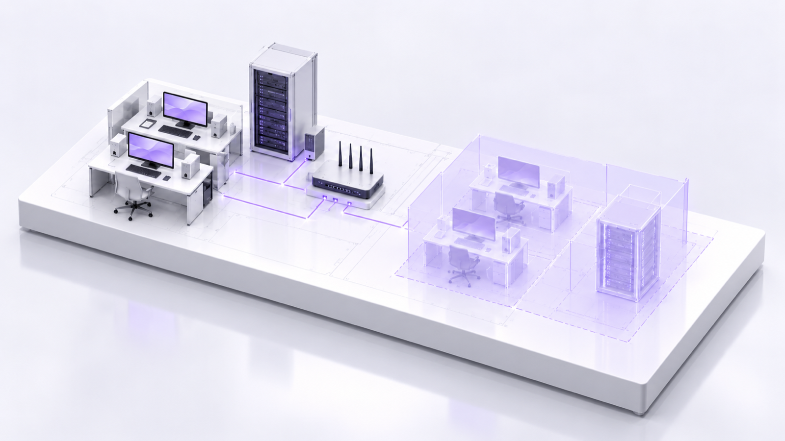 IT infrastructure planning for devices, network, servers, security and future growth